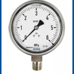 High Pressure Gauge 232.50.100 NPT 1/2" Bottom, MPa & kPa - WIKA